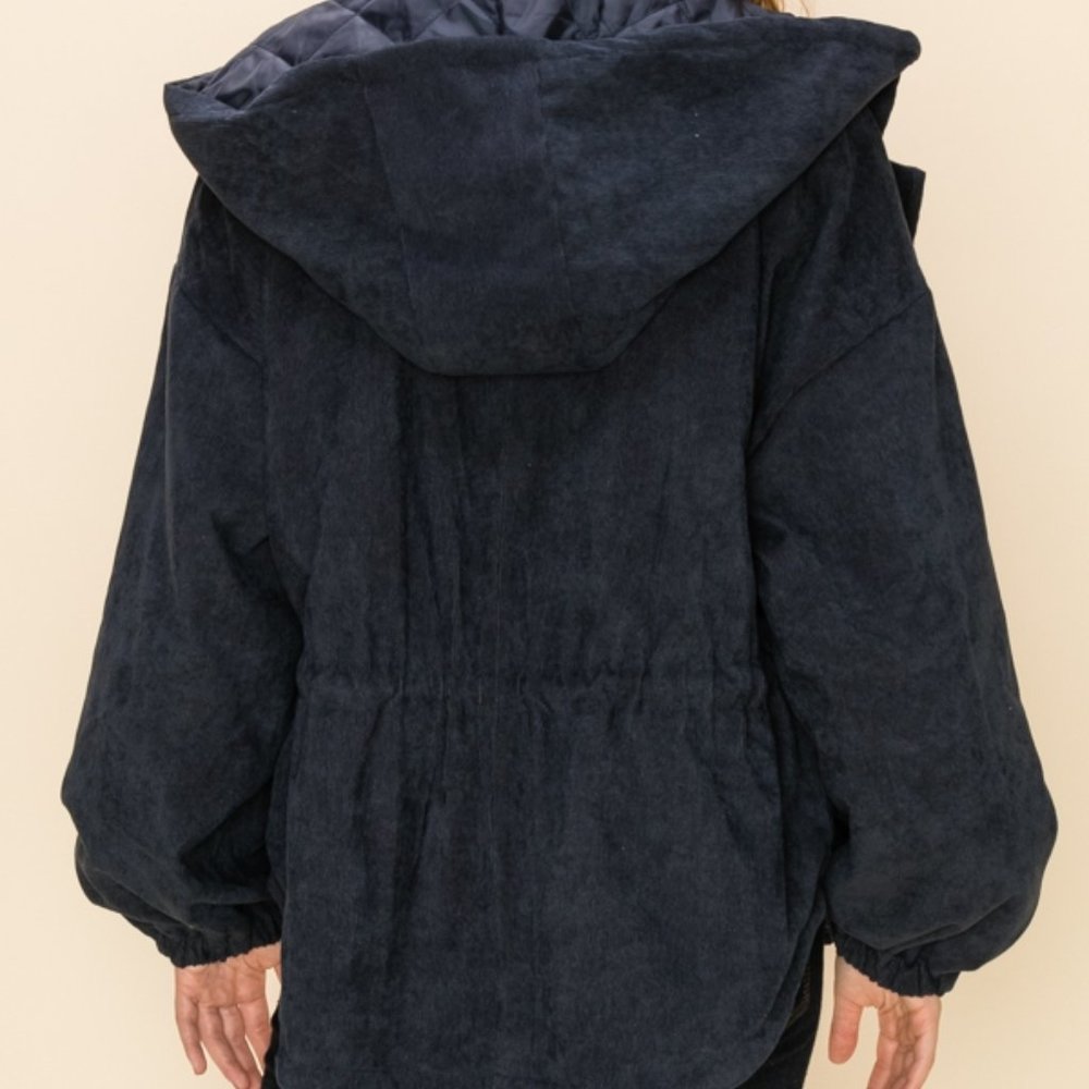 Navy Blue Cargo Jacket - Picture 4 of 6